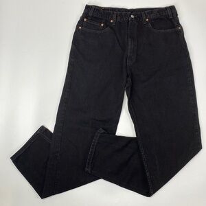 Vintage Levi's 550 Relaxed Fit Black Jeans Size 38x34 2002